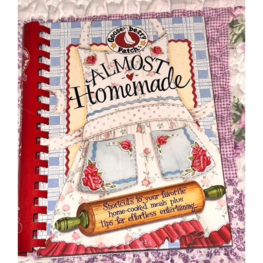Vtg Cookbook 2006 Gooseberry Patch Almost Homemade Hardcover Spiral Bound
